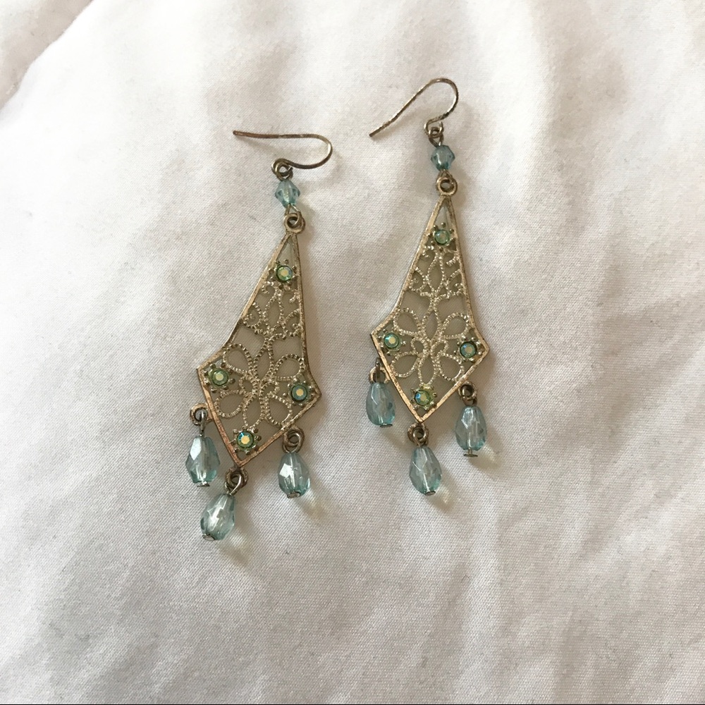 Vintage Drop Chandelier Earrings